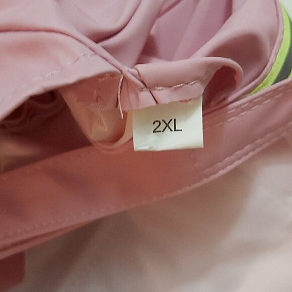 Pink Raincoat Size 2XL with Reflective Stripe, Velcro Closure, W/Leash Hole, 2XL - Picture 8 of 8